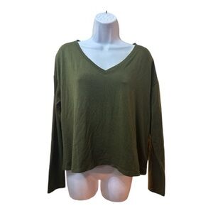 LOFT Sleep Top • Dark Green • Buttery Soft • Size Small